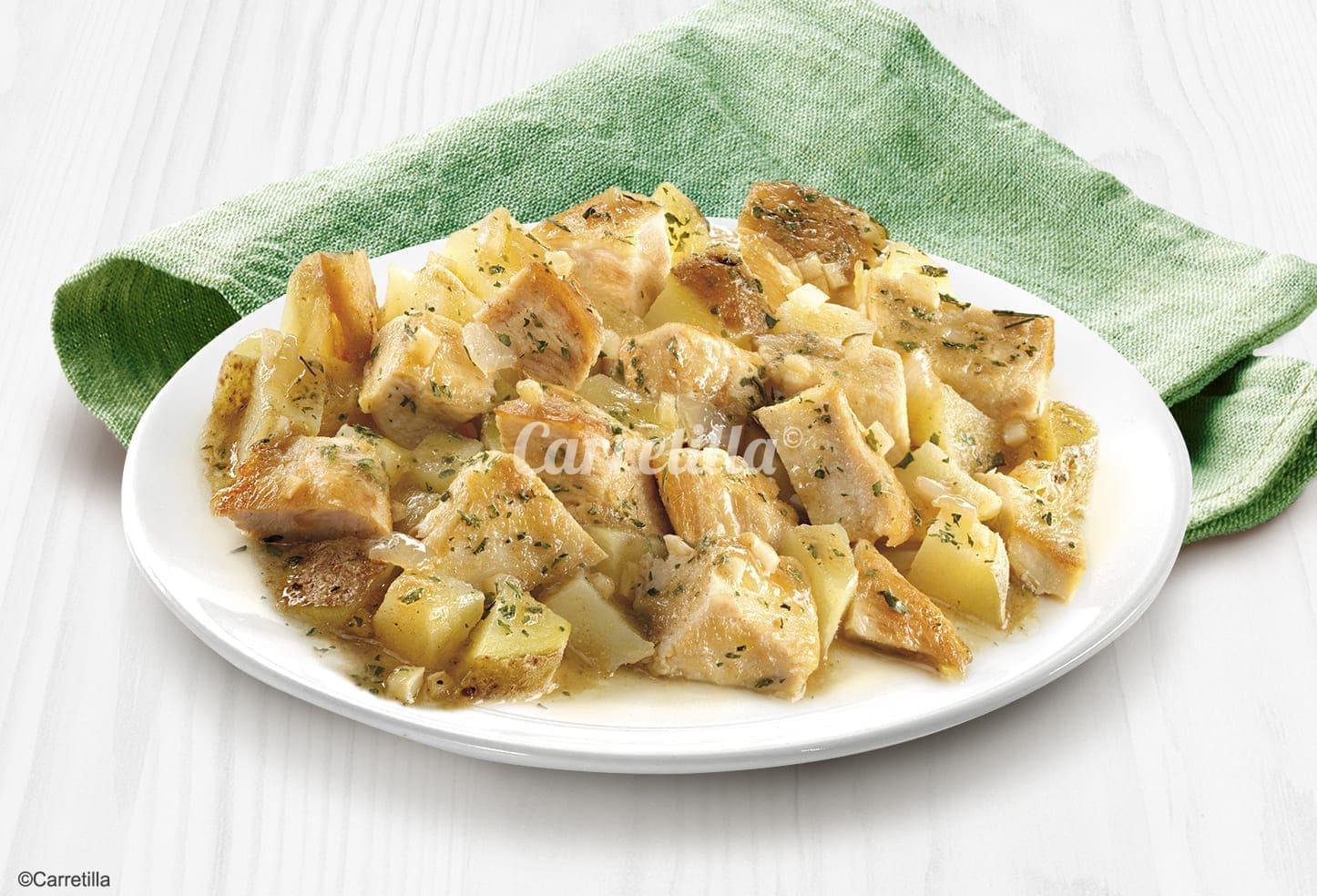 Garlic Chicken with Roast Potatoes