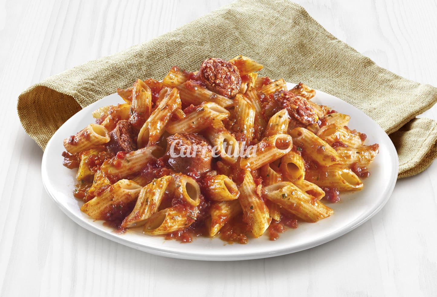 Macaroni and Chorizo in Tomato Sauce