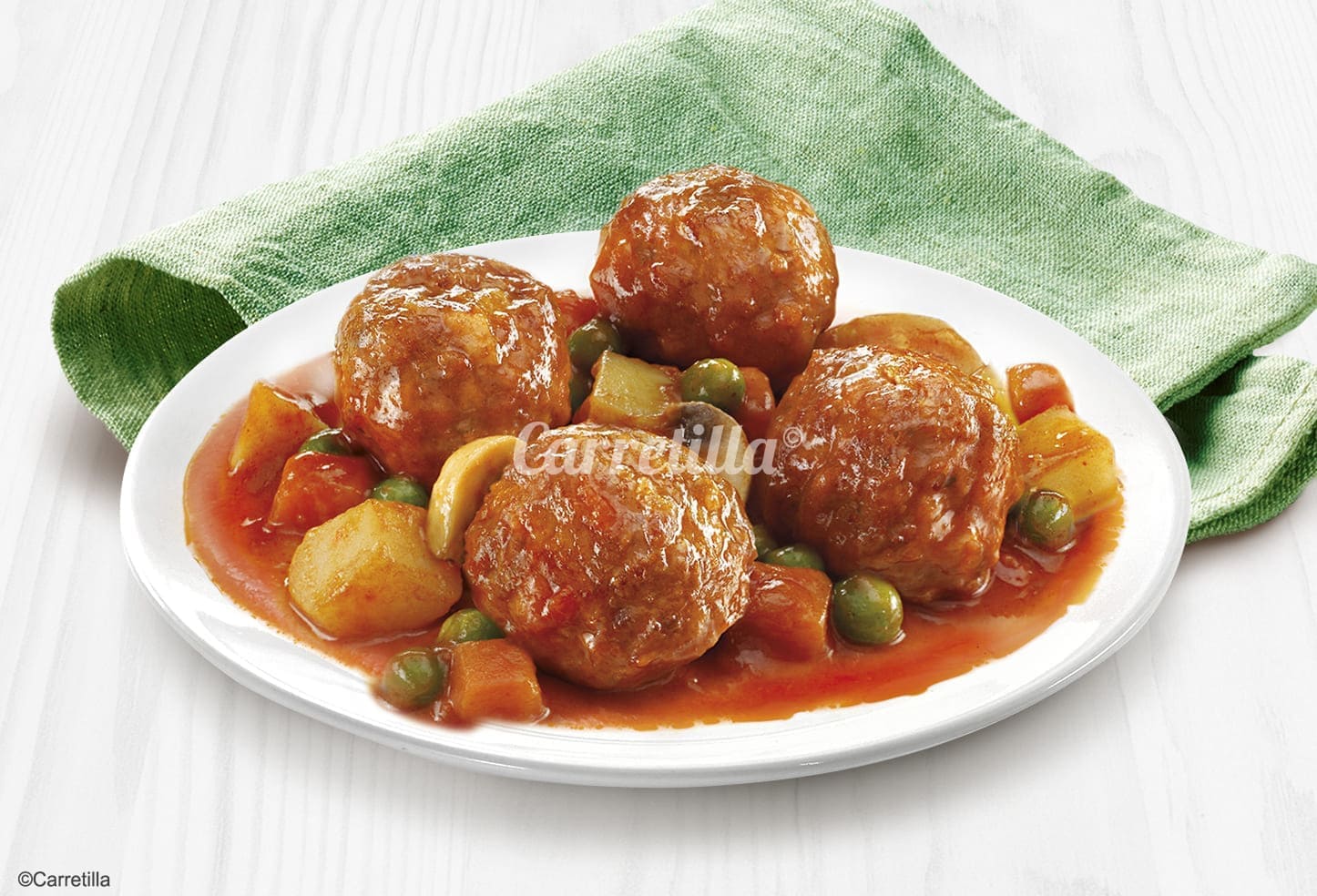 Meatballs with Garden Vegetables