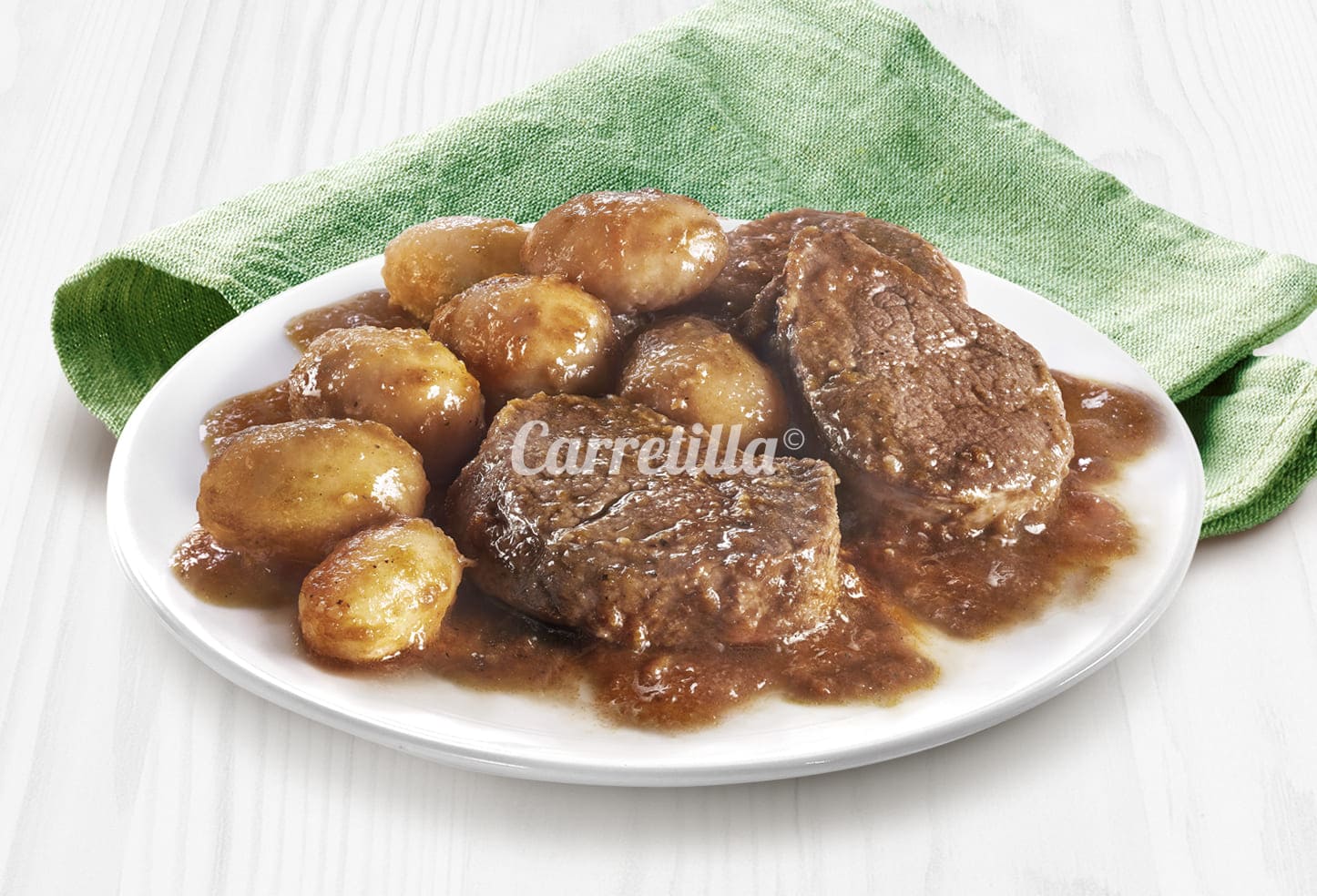 Pork fillet in a Port wine sauce with Parisian Potatoes