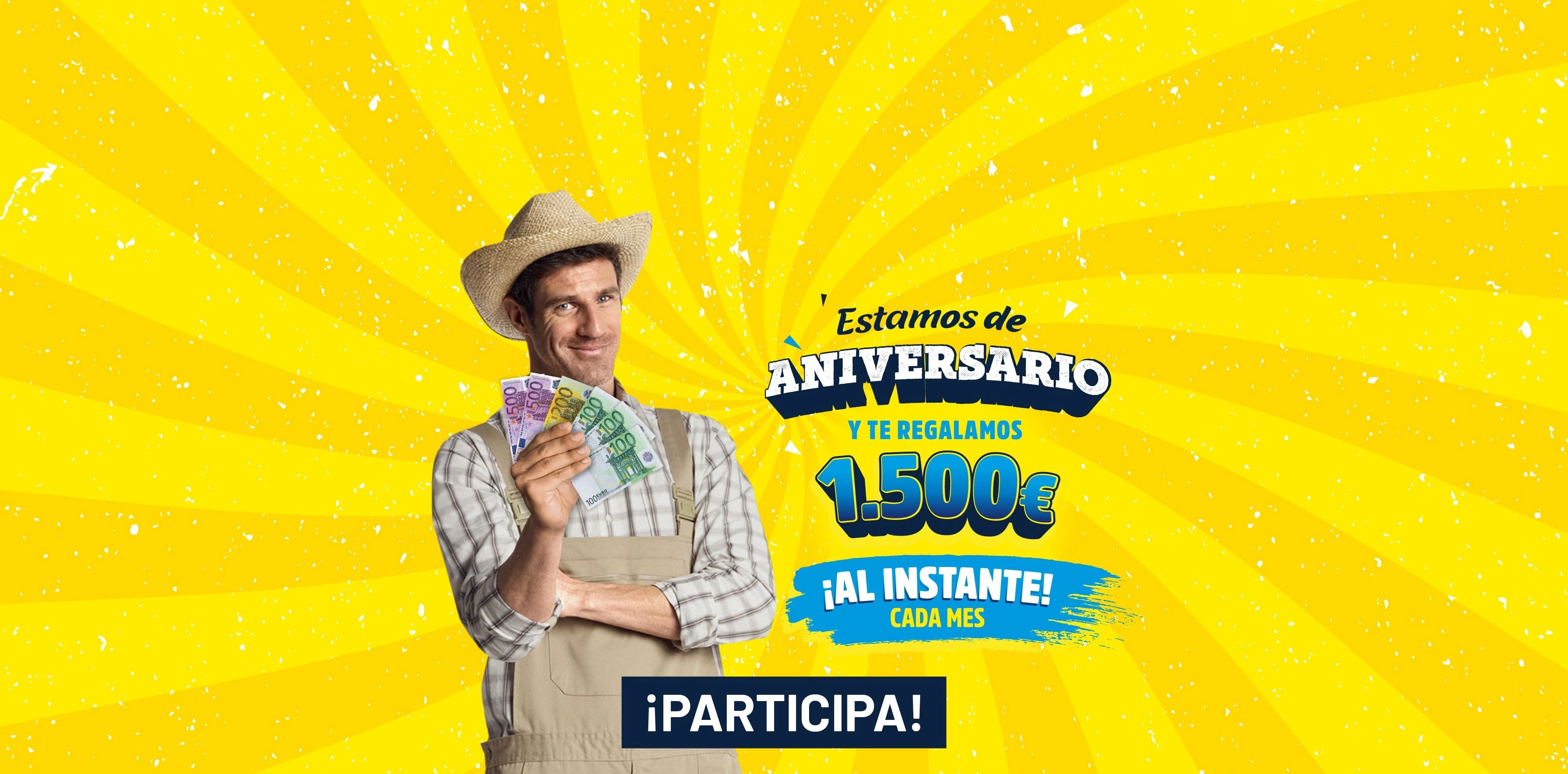 Estamos de aniversario y te regalamos 1.500€